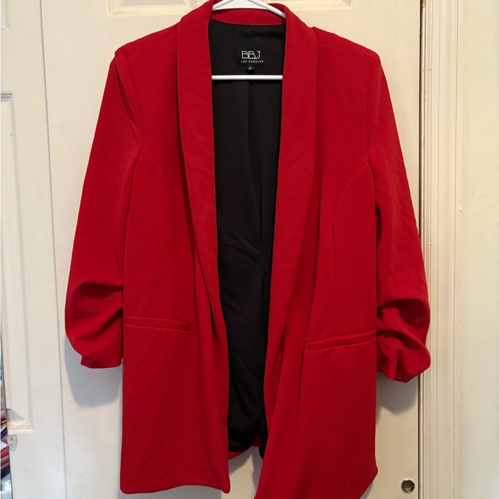 BBJ Women's Vibrant Red Blazer